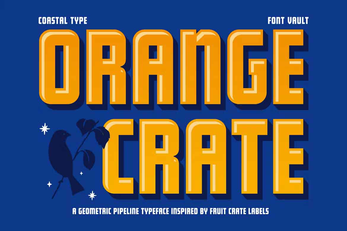 Example font Orange Crate #1